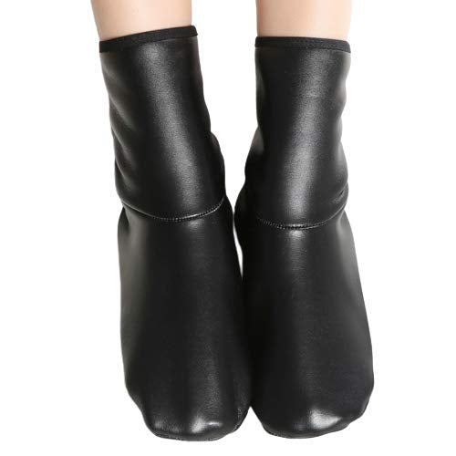 Kids Boy's Faux Leather Socks/Room Socks