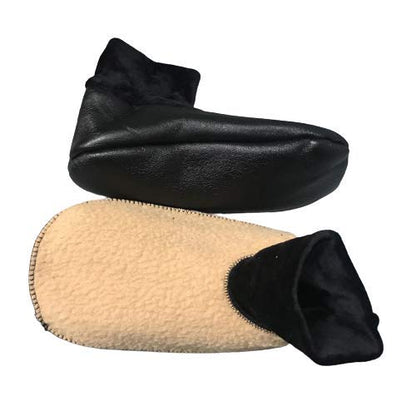 Kids Boy's Faux Leather Socks/Room Socks