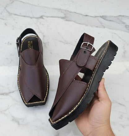 Elegant Men Casual Sandals with Velcro Closure EU42.