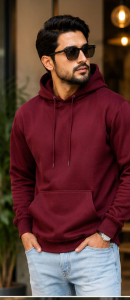 HashBack Plain zipper hoodie for men's & woman's